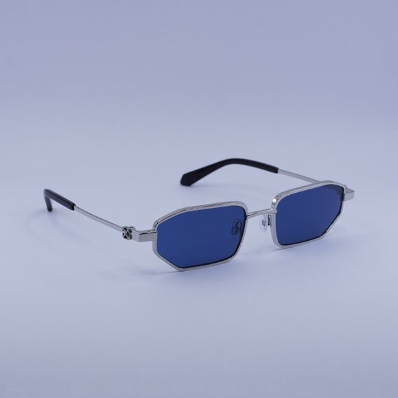 Off-White Off-White OERI14J LOA 7245 Sunglasses Silver Geometric Frame main image 3